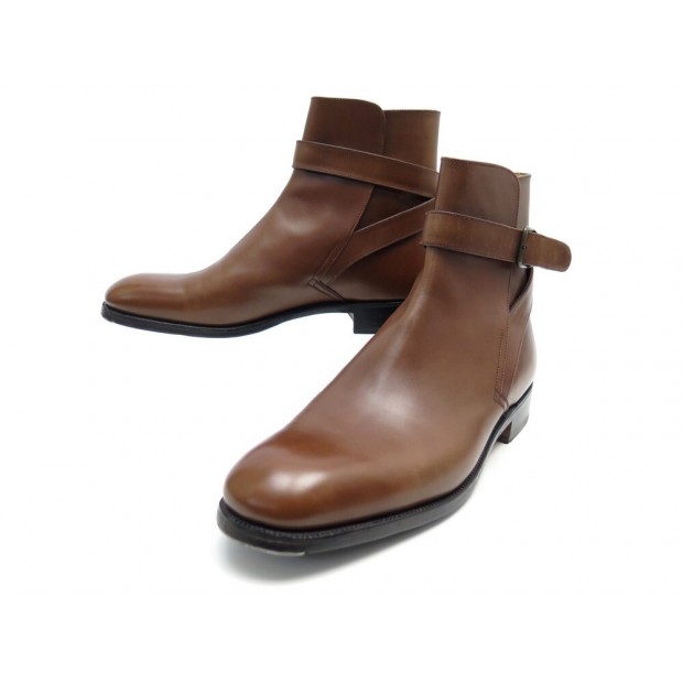 NEUF CHAUSURES JM WESTON BOTTINES JODHPUR 722 10D 44 CUIR EMBAUCHOIRS NEW 1065€