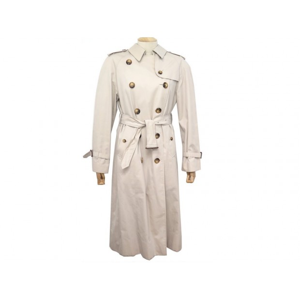 MANTEAU BURBERRY IMPERMEABLE FEMME T40 M BEIGE TARTAN CHECK TRENCH COAT 1790€