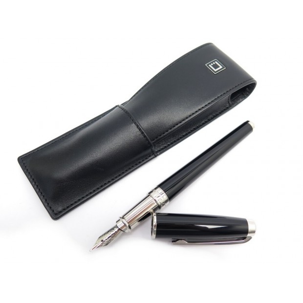NEUF STYLO PLUME ST DUPONT ORPHEO 480674M + ETUI CUIR FOUNTAIN PEN + COVER 680€
