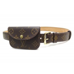 CEINTURE LOUIS VUITTON M6933U POCHETTE T80 90 TOILE MONOGRAM BUM BAG BELT 880€