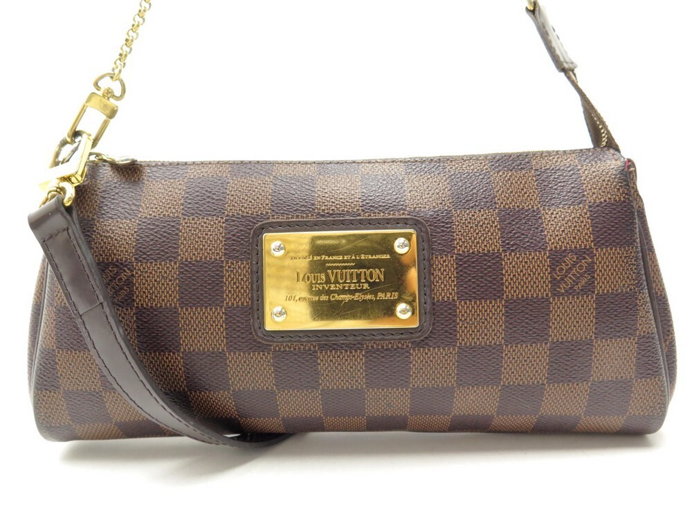 Louis Vuitton Damier Eva N55213 Women's Shoulder Bag Ebene