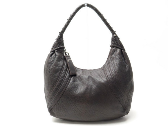 sac a main fendi zucca gm 8br518 42cm en cuir graine