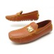 CHAUSSURES LOUIS VUITTON MOCASSINS NOMADE 38.5 EN CUIR CAMEL LOAFERS SHOES 640€