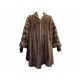 VINTAGE MANTEAU CHRISTIAN DIOR M 40 EN FOURRURE VISON FEMMELLE MARRON MINK FUR