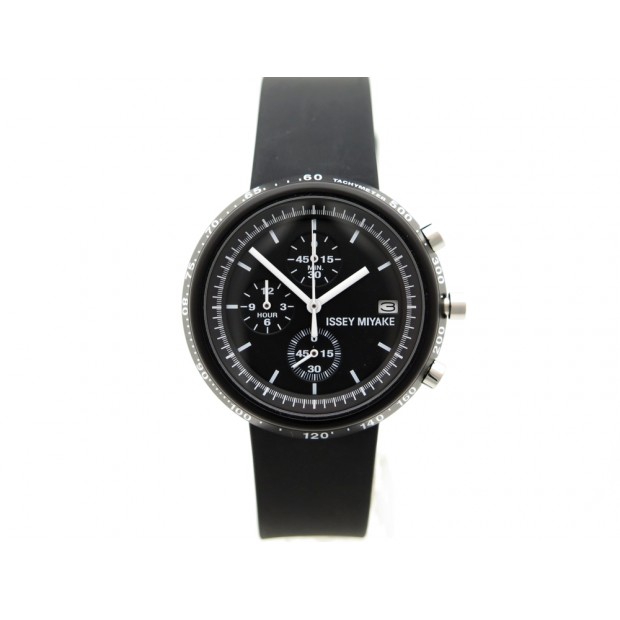 NEUF MONTRE ISSEY MIYAKE TRAPEZOID CHRONOGRAPHE VK67-0020 ACIER QUARTZ WATC 400€