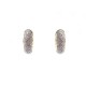 BOUCLES D'OREILLES CREOLES EN OR JAUNE 18K DIAMANTS 4.7GR DIAMONDS EARRINGS 560€