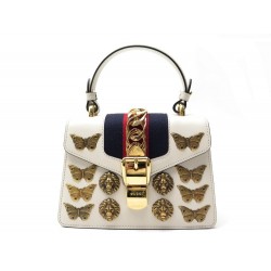 SAC A MAIN GUCCI SYLVIE PM PAPILLONS BANDOULIERE 20CM BUTTERFLY HAND BAG 2820€