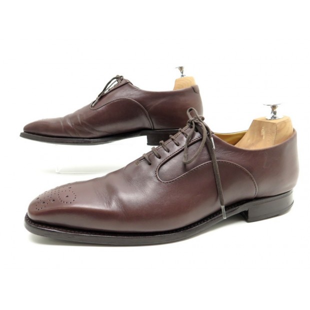 CHAUSSURES BOWEN 8 42 RICHELIEUX HOMME EN CUIR MARRON BROWN LEATHER SHOES 345€