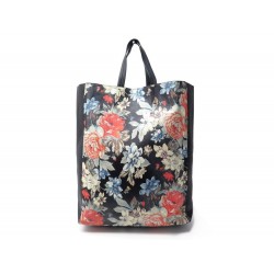 SAC A MAIN CELINE CABAS POTIRON IMPRIME FLEURS CUIR NOIR FLOWER HAND BAG 1500€