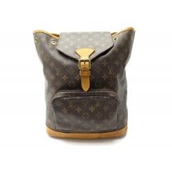 SAC A DOS LOUIS VUITTON MONTSOURIS GM TOILE MONOGRAM MARRON CANVAS HANDBAG 1650€