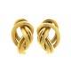 VINTAGE BOUCLES D'OREILLE ILIAS LALAOUNIS OR JAUNE 18K NOEUDS MARINS 