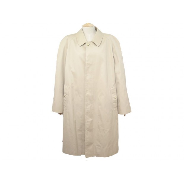 VINTAGE MANTEAU BURBERRYS TRENCH SHORT 54 L IMPERMEABLE COTON BEIGE COAT 1550€