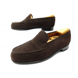 CHAUSSURES JM WESTON 180 6.5D 40.5 MOCASSINS DAIM MARRON +EMBAUCHOIRS SHOES 765€