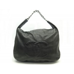 SAC A MAIN CHANEL CABAS SHOPPING LOGO CC CUIR CAVIAR NOIR LEATHER HAND BAG 4200€