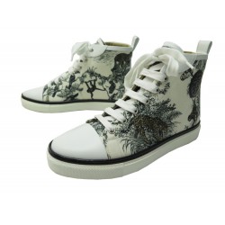 NEUF CHAUSSURES HERMES JIMMY EQUATEUR 38 BASKETS EN TOILE + BOITE SNEAKERS 730€