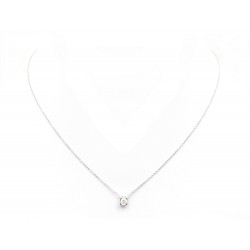 NEUF COLLIER DINH VAN LE CUBE DIAMANT 608113 OR BLANC 18K + BOITE NECKLACE 1450€