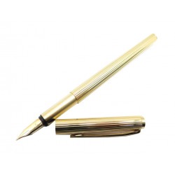 NEUF STYLO PLUME MONTBLANC NOBLESSE EN PLAQUE OR DORE GOLD PLATED FOUNTAIN PEN