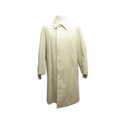 VINTAGE MANTEAU BURBERRYS TRENCH LONG IMPERMEABLE M 50 EN COTON BEIGE COAT 1550€