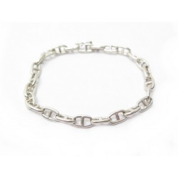 VINTAGE BRACELET HERMES GAETAN DE PERCIN CHAINE D'ANCRE MINI EN ARGENT SILVER