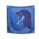 NEUF FOULARD HERMES MASAN & MASAN 2021 CARRE 90 EN SOIE BLEU BOITE SCARF 385€