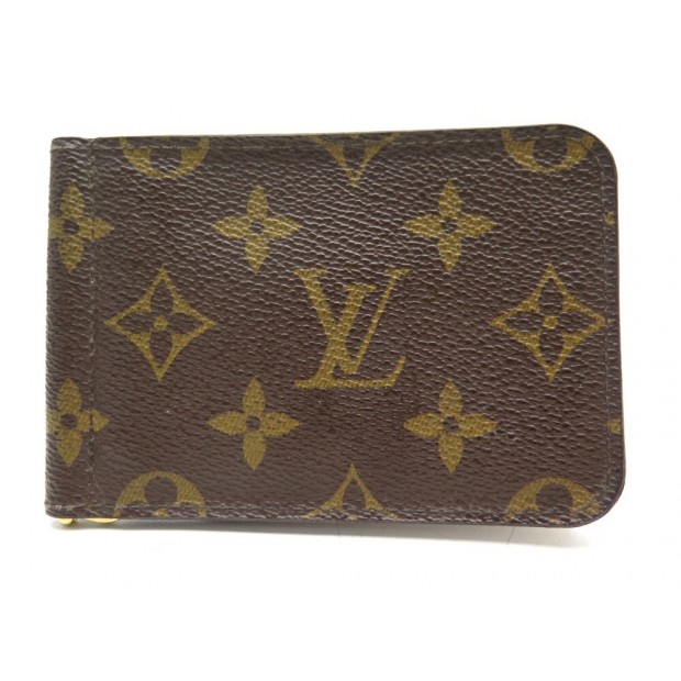 NEUF PORTEFEUILLE LOUIS VUITTON PORTE CARTES PINCE A BILLET TOILE MONOGRAM