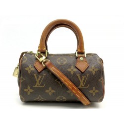 SAC A MAIN LOUIS VUITTON NANO SPEEDY M61252 BANDOULIERE TOILE MONOGRAM BAG 980€