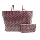 NEUF SAC A MAIN GOYARD SAINT LOUIS PM CABAS EPAULE TOILE BORDEAUX POCHETTE PURSE