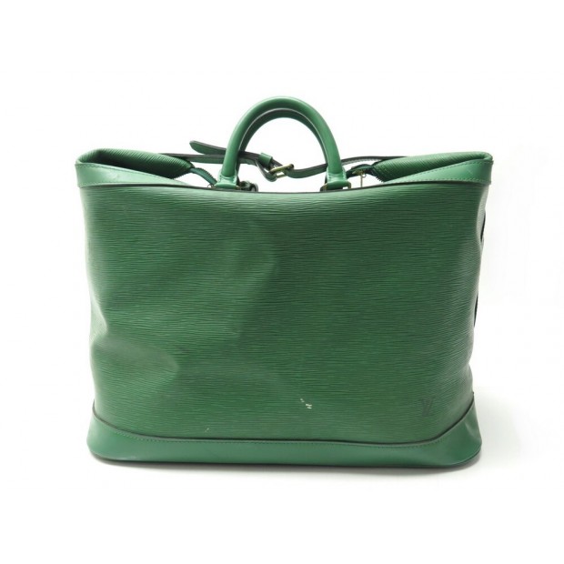 SAC DE VOYAGE A MAIN VUITTON CRUISER 45CM CUIR EPI VERT GREEN LEATHER TRAVE BAG