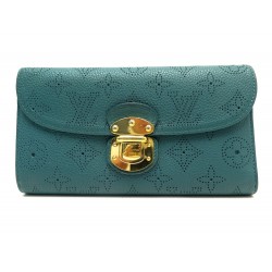 NEUF PORTEFEUILLE LOUIS VUITTON AMELIA CUIR MAHINA MONOGRAM PERFORE WALLET 1035€