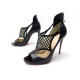 CHAUSSURES CHRISTIAN LOUBOUTIN MOSAIKA 100 1160823 39.5 ESCARPINS CUIR NOIR 965€