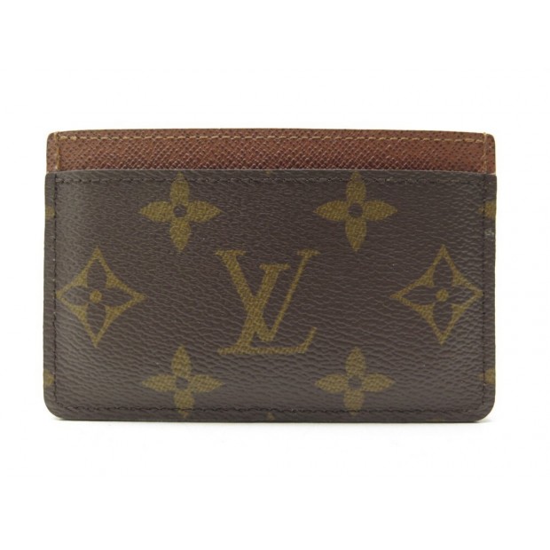 NEUF PORTEFEUILLE LOUIS VUITTON PORTE CARTES SIMPLE TOILE MONOGRAM M61733 155€