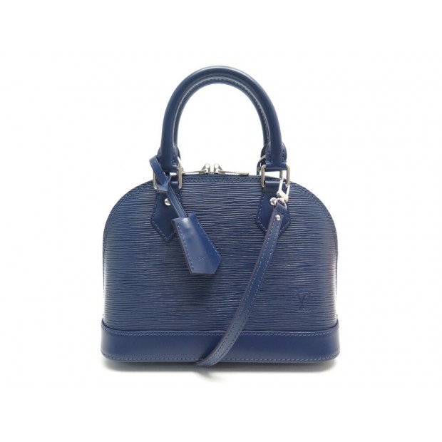 NEUF SAC A MAIN LOUIS VUITTON ALMA BB CUIR EPI BLEU INDIGO BANDOULIERE BAG 1270€