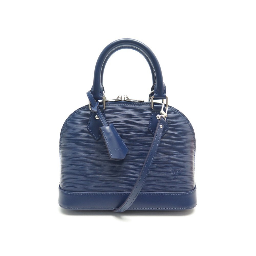 sac a main louis vuitton alma bb cuir epi bleu