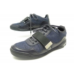 CHAUSSURES DIOR HOMME SNEAKERS 39.5 IT 40.5 FR BASKETS CUIR ET DEMIN SHOES 590€