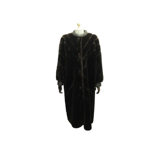 VINTAGE MANTEAU LONG CHRISTIAN DIOR EN FOURRURE DE MOUTON DORE 40 M FUR COAT