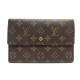 PORTEFEUILLE LOUIS VUITTON PORTE DOCUMENTS TOILE MONOGRAM LV MARRON WALLET