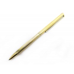 VINTAGE STYLO BILLE ST DUPONT CLASSIQUE EN ARGENT 925 VERMEIL DORE BALL PEN