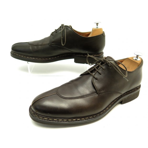 CHAUSSURES HESCHUNG RHUS 11.5 45.5 DERBY EN CUIR MARRON BROWN LEATHER SHOES 310€