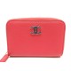 NEUF PORTE CARTES CHANEL EN CUIR ROSE NEW PINK LEATHER CARDS HOLDER WALLET 570€