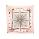 FOULARD HERMES CANNES ET POMMEAUX F. DE LA PERRIERE EN SOIE ROSE SILK SCARF 385€