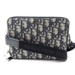 NEUF SAC POCHETTE DIOR 2OBBC119YSE BANDOULIERE EN TOILE JACQUARD OBLIQUE 1200€