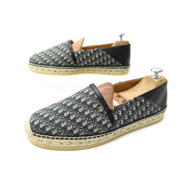 NEUF CHAUSSURES DIOR PARADISE 3SA088ZHF 43 BASKETS ESPADRILLES TOILE BLEU 590€