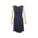 NEUF ROBE SANS MANCHES CHANEL P33186 M 40 SOIE BLEU MARINE NEW SILK DRESS 3500€