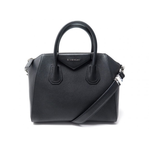 SAC A MAIN GIVENCHY ANTIGONA PM EN CUIR GRAINE NOIR BANDOULIERE HAND BAG 1650€