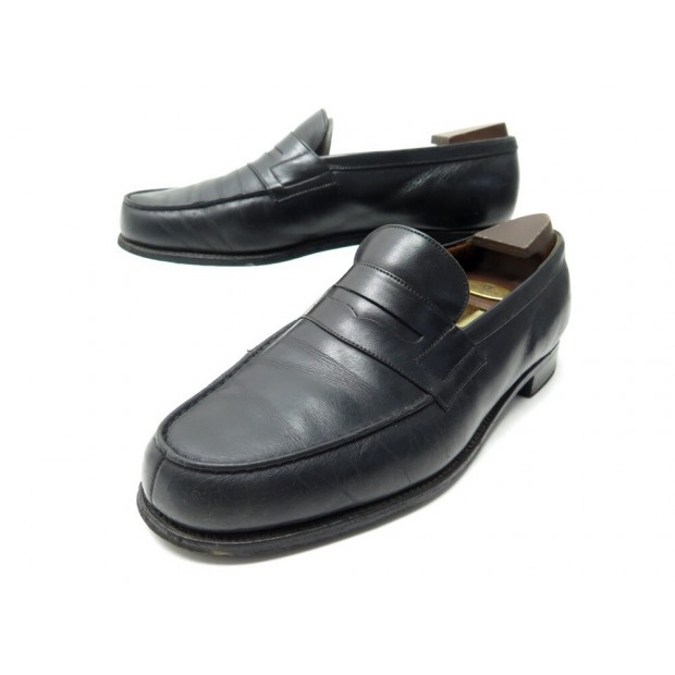 CHAUSSURES JM WESTON MOCASSINS 180 8.5D 42.5 EN CUIR NOIR EMBAUCHOIRS SHOES 765€