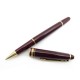 NEUF STYLO BILLE MONTBLANC MEISTERSTUCK CLASSIQUE DORE BORDEAUX ROLLERBALL 410€