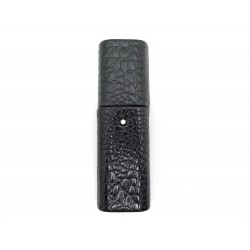 NEUF ETUI POUR 2 STYLOS MONTBLANC FLORENCE 30103 CUIR FACON CROCO BOITE PEN 310€