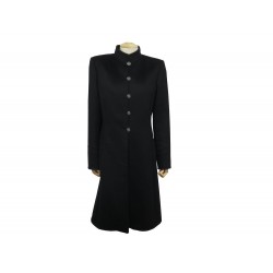 NEUF MANTEAU CHANEL LONG P38610 40 M PARIS SHANGHAI EN CACHEMIRE NOIR COAT 8770€