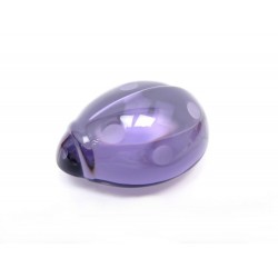 NEUF PRESSE PAPIER BACCARAT COCCINELLE CRISTAL VIOLET LADYBUG PAPER PRESS 190€