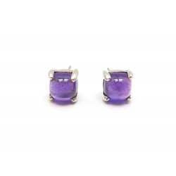 BOUCLES D'OREILLES TIFFANY & CO SUGAR STACKS PICCASSO AMETHYSTE EARRINGS 700€